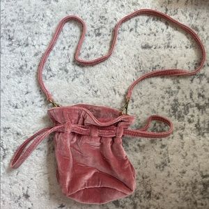 NWT Madewell Pink Florence Drawstring Crossbody Bag